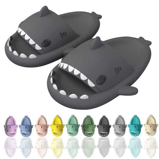 sharllen Shark Sandals Slides for Women Men Cute Novelty Cartoon Anti-Slip Open Toe Slides Summer Lightweight Shark Sandals