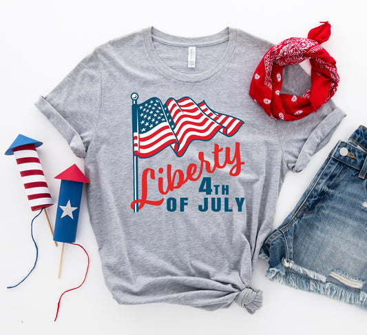 Liberty 4th of July T-shirt - Merch & Ice