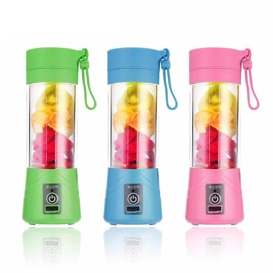 Portable Smoothie Blender, 380ml Juicer Bottle, USB Rechargeable - Merch & Ice